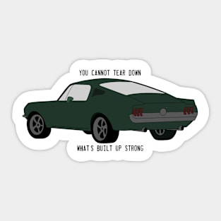 98 Fastback - Zach Bryan Sticker